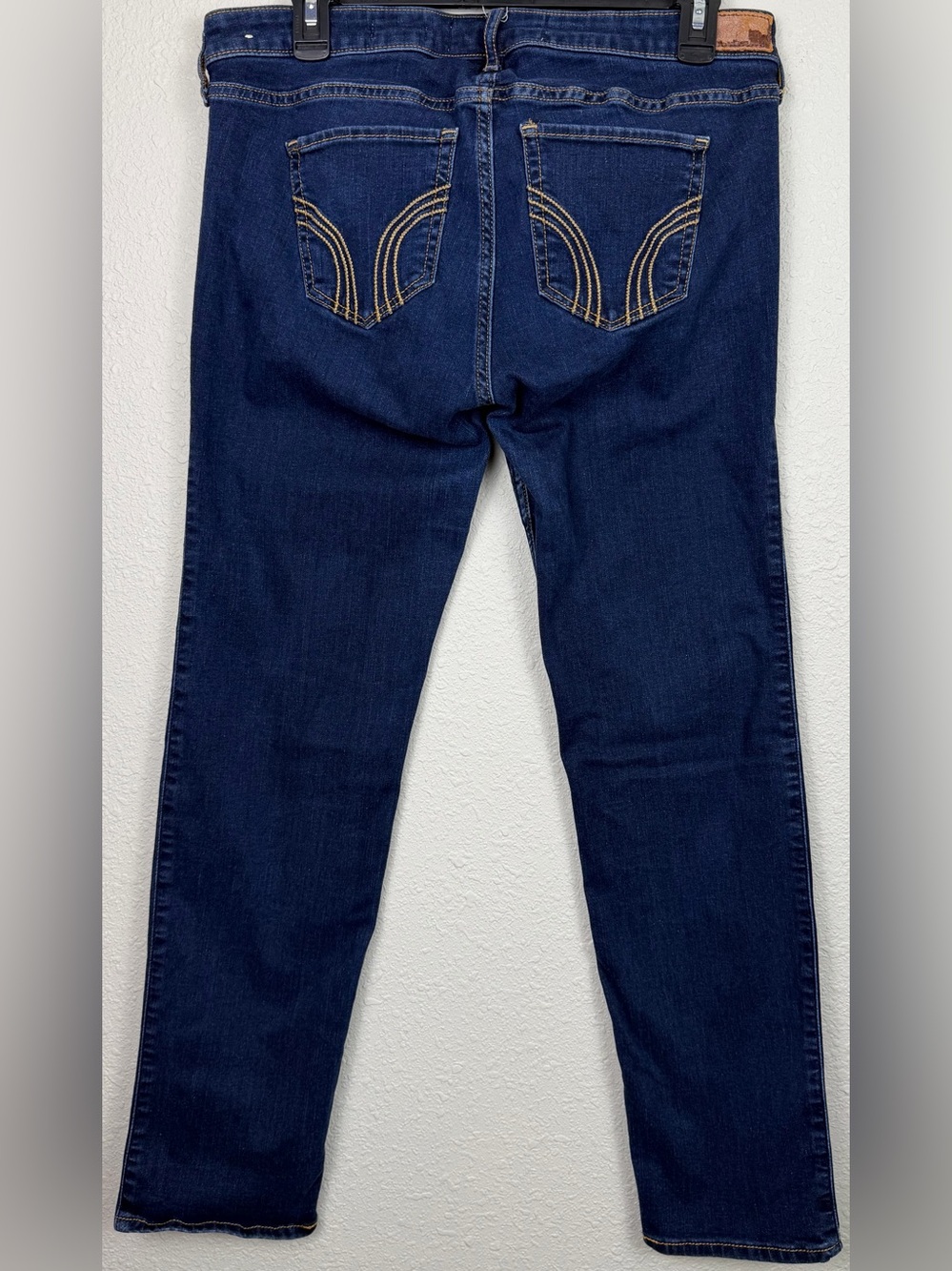 Hollister Low Rise Skinny Jeans Women’s Size 13R 31x31 Dark Wash Stretch Denim - Picture 2 of 10